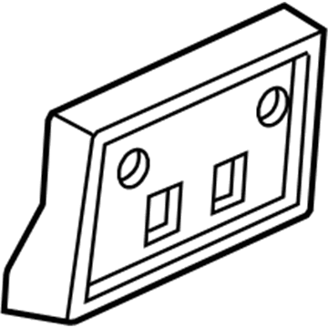 Ford 3W1Z-17A385-AAB License Bracket