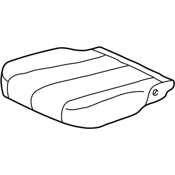 Toyota 71071-AA320-B1 Front Seat Cushion Cover, Right(For Separate Type)