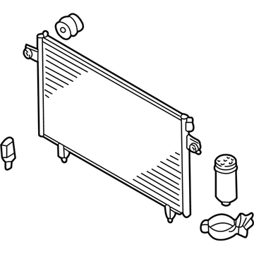 Nissan 92100-4W01A Condenser & Liquid Tank Assy