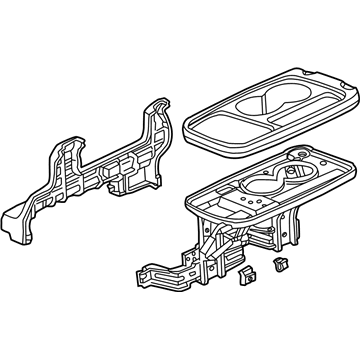 Honda 81190-S9A-J03ZA Table Assy., Center *NH167L* (GRAPHITE BLACK)