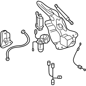 Lexus 64510-24030 Hinge Assy, Luggage Compartment Door, RH