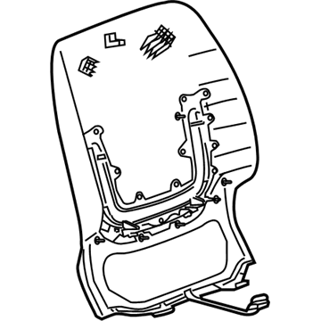 GM 23392523 Seat Back Panel