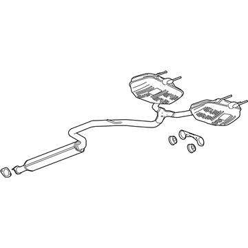 GM 23412091 Muffler Asm-Exhaust (W/ Exhaust Pipe)