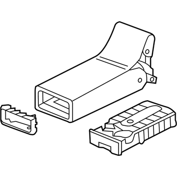 Acura 82180-TY2-A11ZF Armrest Assembly, Rear Seat Center (Premium Black)