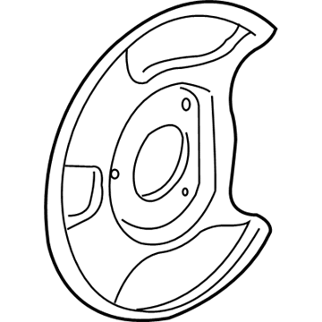 Honda 43253-S5A-950 Splash Guard, Right Rear