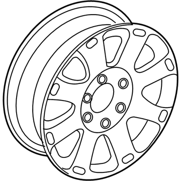 Ford 2L7Z-1007-AB Wheel, Alloy