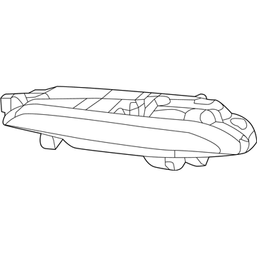 Hyundai 92201-B1010 Front Driver Side Fog Light Assembly