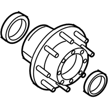 Mopar 68049098AB Wheel Rear Hub Assembly