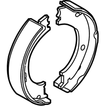 Mopar 5018550AB Parking Brake Shoe Kit