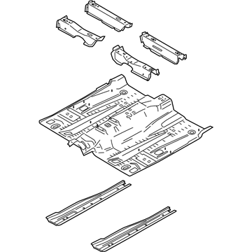 Ford K2GZ-5811135-A Front Floor Pan