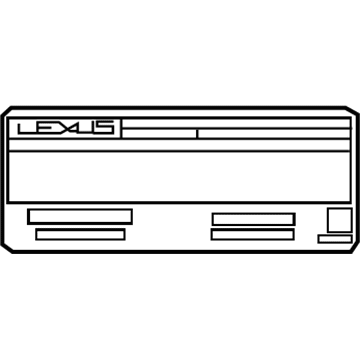 Lexus 11298-38550 Label, Emission Control