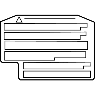 Lexus 11285-38030 Label, COOLANT System