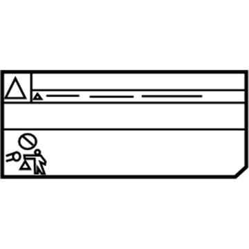 Lexus 74533-47010 Label, Headlamp Voltage Caution