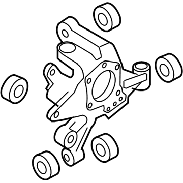 Nissan 43018-ZX00B Housing Assembly Rear Axle, RH