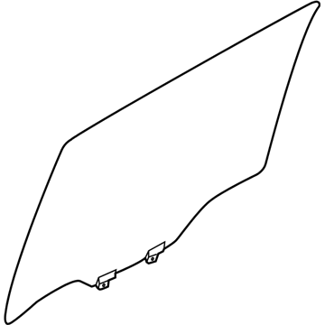 Nissan 82300-EZ00B Glass Rear Window RH