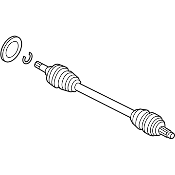 BMW 33-20-7-622-854 Cv Axle Assembly Rear Right