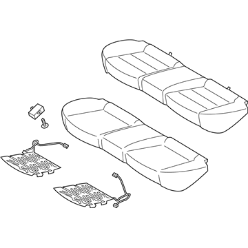 Kia 89100A7820KKE Cushion Assembly-Rear Seat