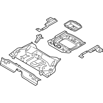 Ford LX6Z-7811215-D PAN ASY - FLOOR