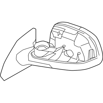 Nissan 96302-5SA5A Mirror-Skull Cap LH