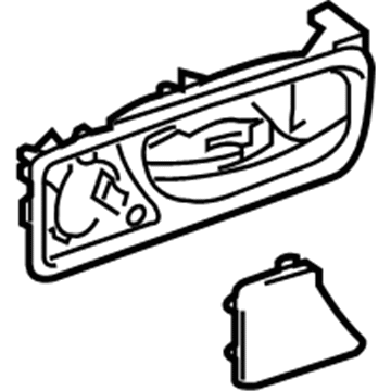 Lexus 67607-0E020-C0 Rear Door Inside Handle Sub-Assembly, Right