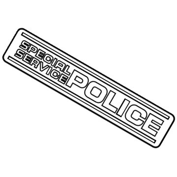 Ford EG1Z-5442528-B Nameplate