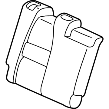 Honda 82121-TM8-A91ZA Cover, Right Rear Seat-Back Trim (Warm Gray)