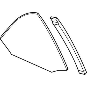 GM 23369576 Quarter Glass