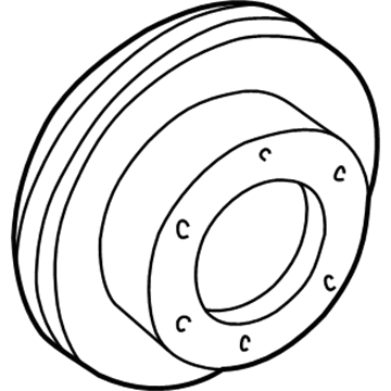 GM 12549136 Front Brake Rotor