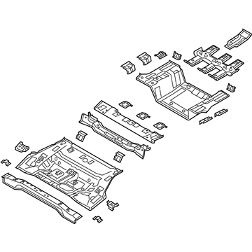 Kia 65510A8001 Panel Assembly-Rear Floor