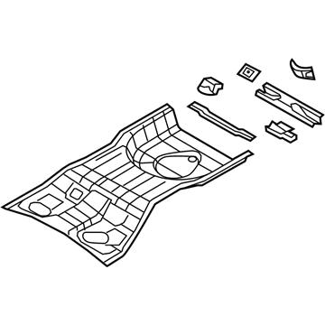 Mopar 5076043AF Pan-Rear Floor