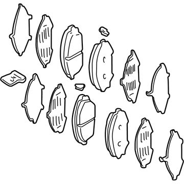 Honda 45022-S0X-415 Set, Pad Front (Fsx19
