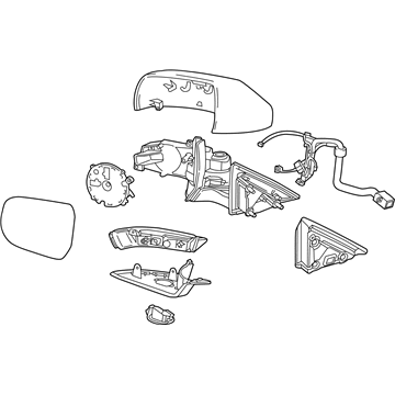 GM 22835036 Mirror Assembly