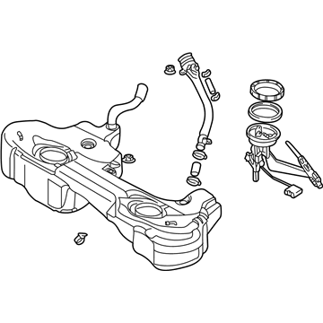 BMW 16-11-6-766-940 Plastic Fuel Tank With Left Sensor