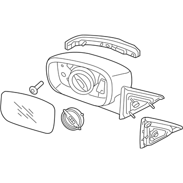 Hyundai 87610-3MAB0 Mirror Assembly-Outside Rear View, LH