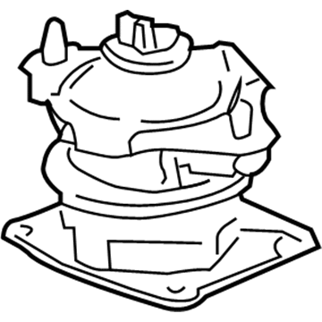 Honda 50830-SDA-A11 Rubber Assy., FR. Engine Mounting (MT)