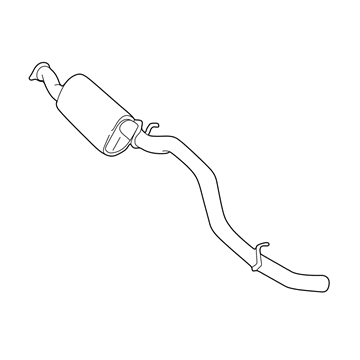 Ford YC3Z-5230-CB Muffler & Pipe