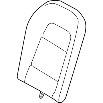 Nissan 88650-63B0A Back Assy-Rear Seat, LH