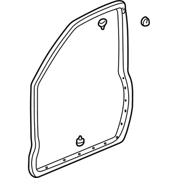 Acura 72350-S3V-A01 Weatherstrip, Left Front Door