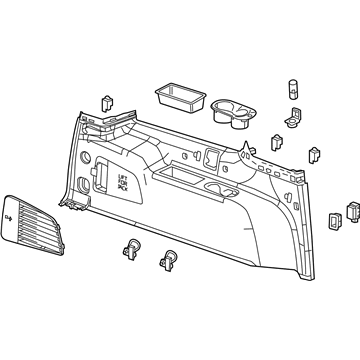 GM 23407848 Lower Quarter Trim