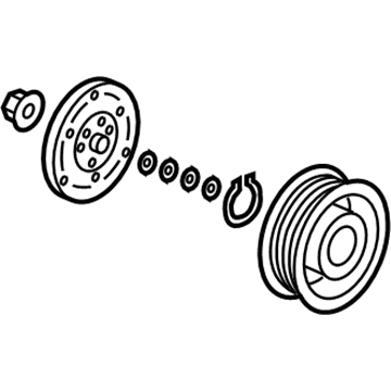 Honda 38900-R5A-A01 Set, Compressor Clutch