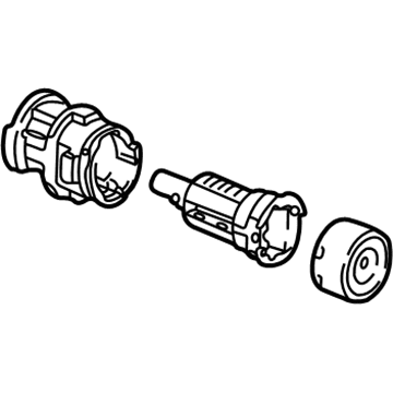 GM 15841203 Cylinder Kit, Front Side Door Lock (Uncoded)