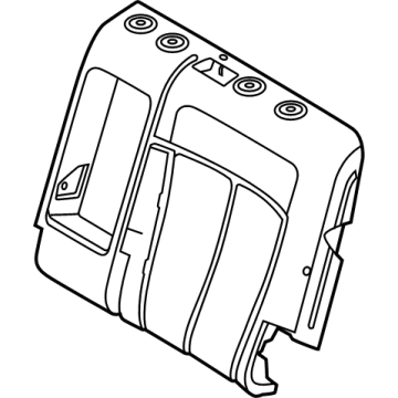 Hyundai 89350-GI100 PAD ASSY-REAR SEAT BACK, LH