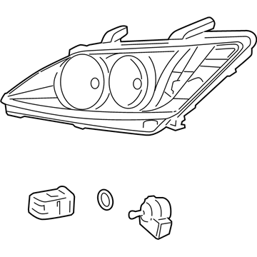 Lexus 81185-33751 Headlamp Unit With Gas, Left