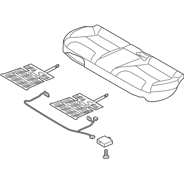 Kia 89100G5000AY1 Cushion Assembly-Rear Seat