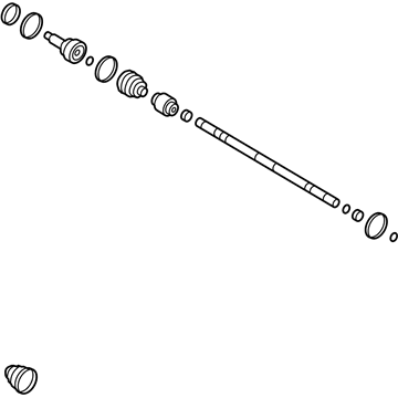 Hyundai 49591-2V4A0 Joint & Shaft Kit-Front Axle W
