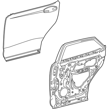 Lexus 67004-0E140 Panel Sub-Assembly, Rear Door