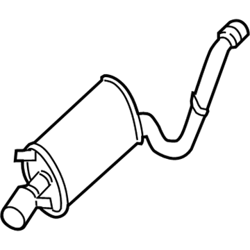 Mopar 4764606AF Exhaust Muffler And Tailpipe