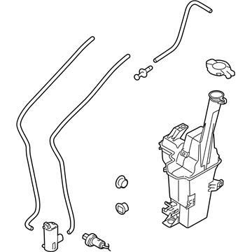 Kia 98610D9100 Washer Reservoir & Pump Assembly