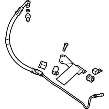 Nissan 49720-9BU3A HOSE & TUBE ASSY-PRESSURE, POWER STEERING