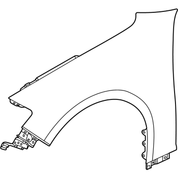 Acura 60210-TGV-A00ZZ Fender Assembly, Right Front